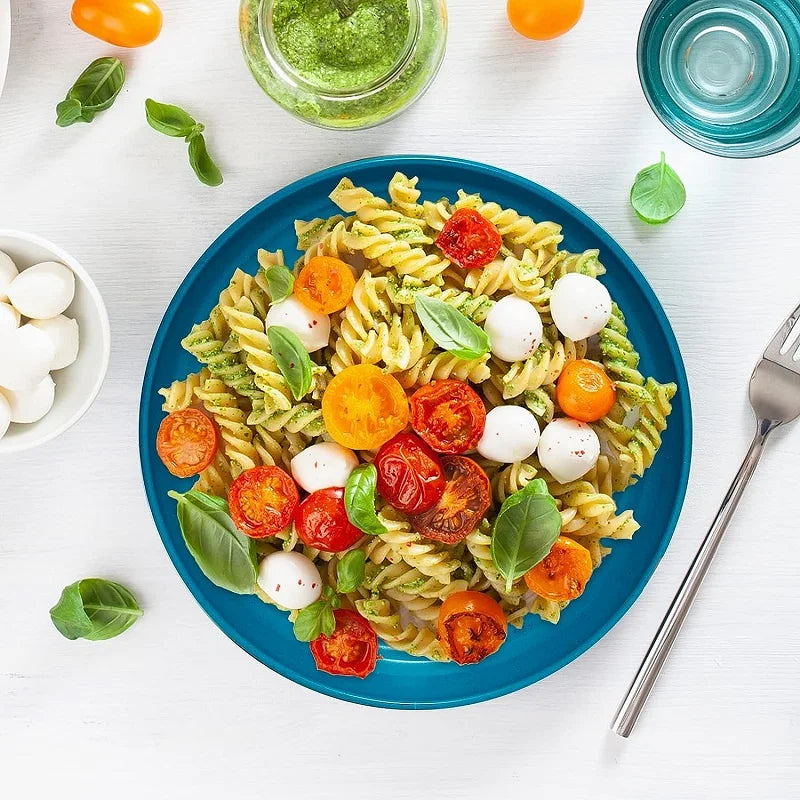 1/4/6PCS Nordic Wheat Straw Plate Fruit Plate Vegetable Plate Plastic Bone Spitting Plate Dry Fruit Plate Tableware Large Plate