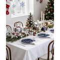 50-Guest Blue & Silver Plastic Dinnerware Set: 10.25 Dinner, 7.5 Dessert Plates, Cutlery, Napkins, Cups